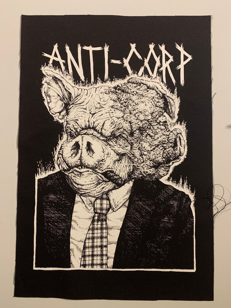 BUNDLE: Death Piggy LP/Anti-Corp Pig Backpatch (vinyl/backpatch)