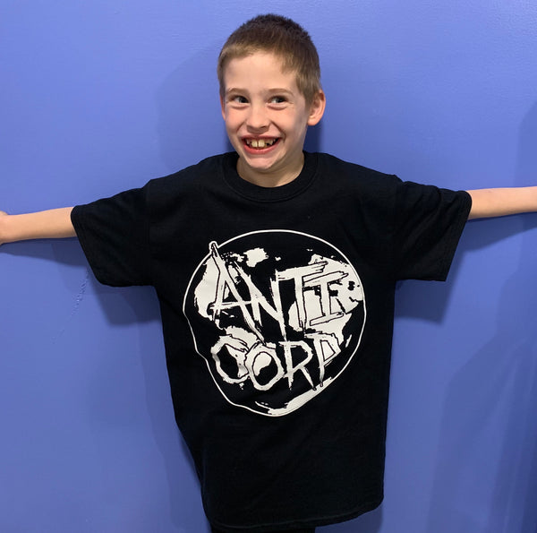 SHIRT: Anti-Corp world logo T-shirt