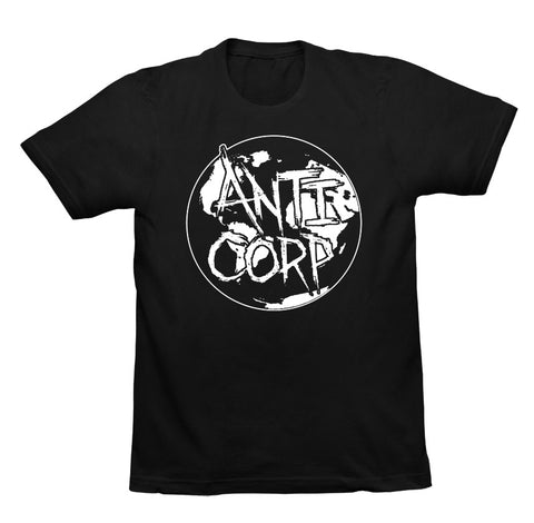 SHIRT: Anti-Corp world logo T-shirt